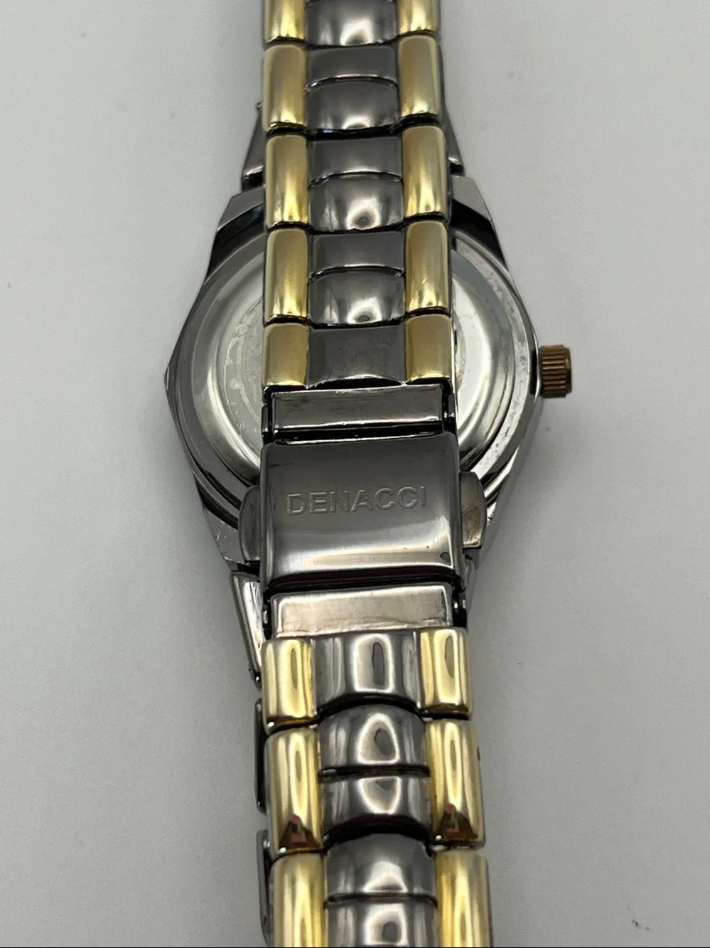 Women’s Two-Tone Gold and Black Quartz Watch